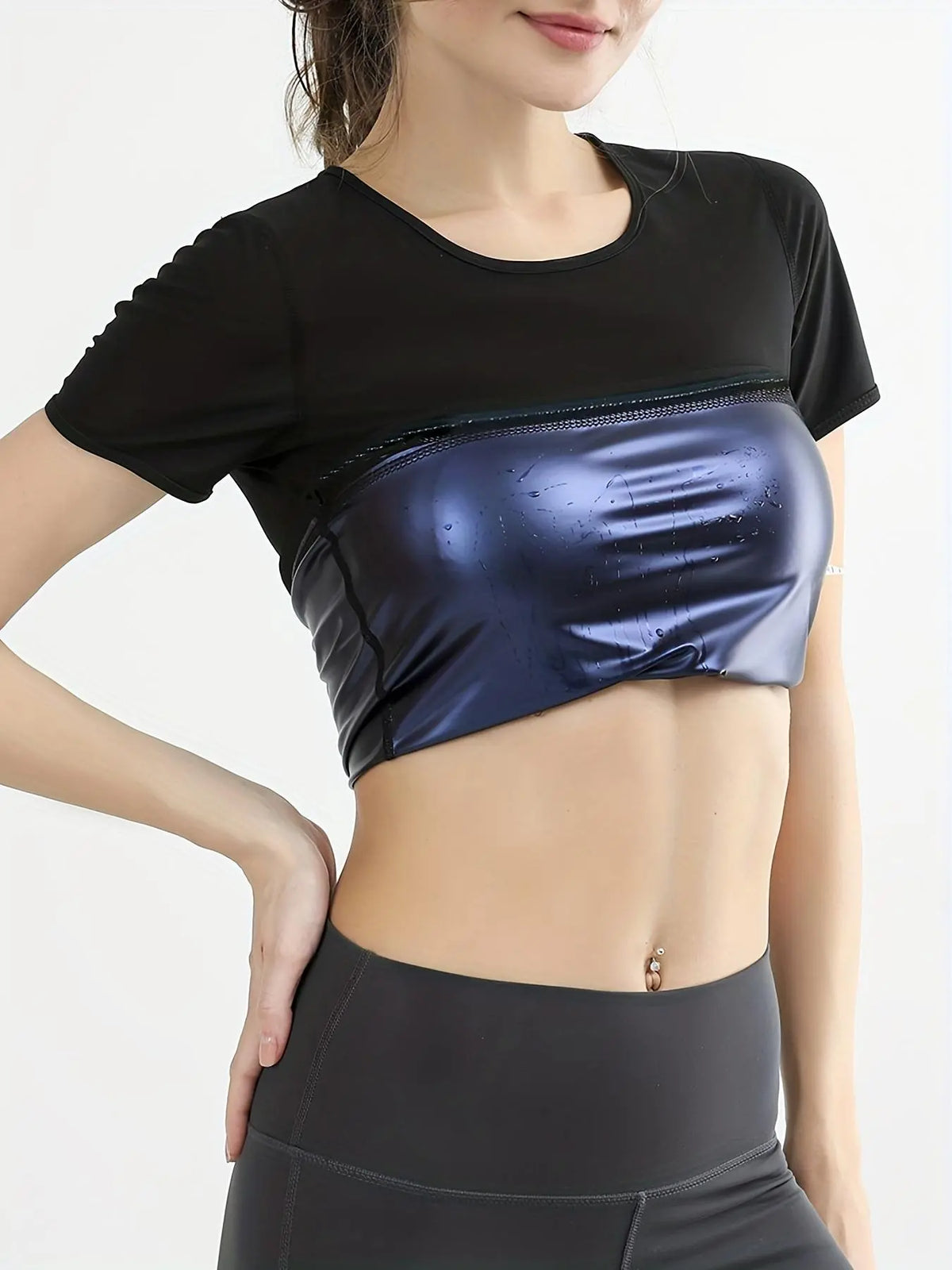 Tight Fit Sauna Sweat Workout Top