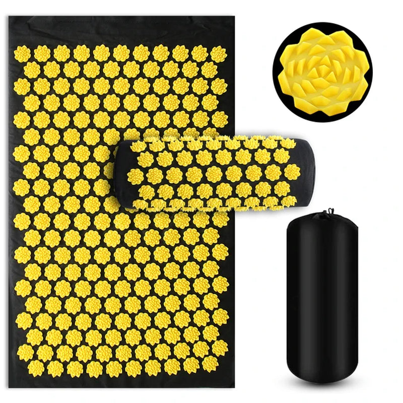 ZenSpike™ Acupressure Mat & Pillow Set – Natural Pain Relief, Deep Relaxation, Anytime, Anywhere