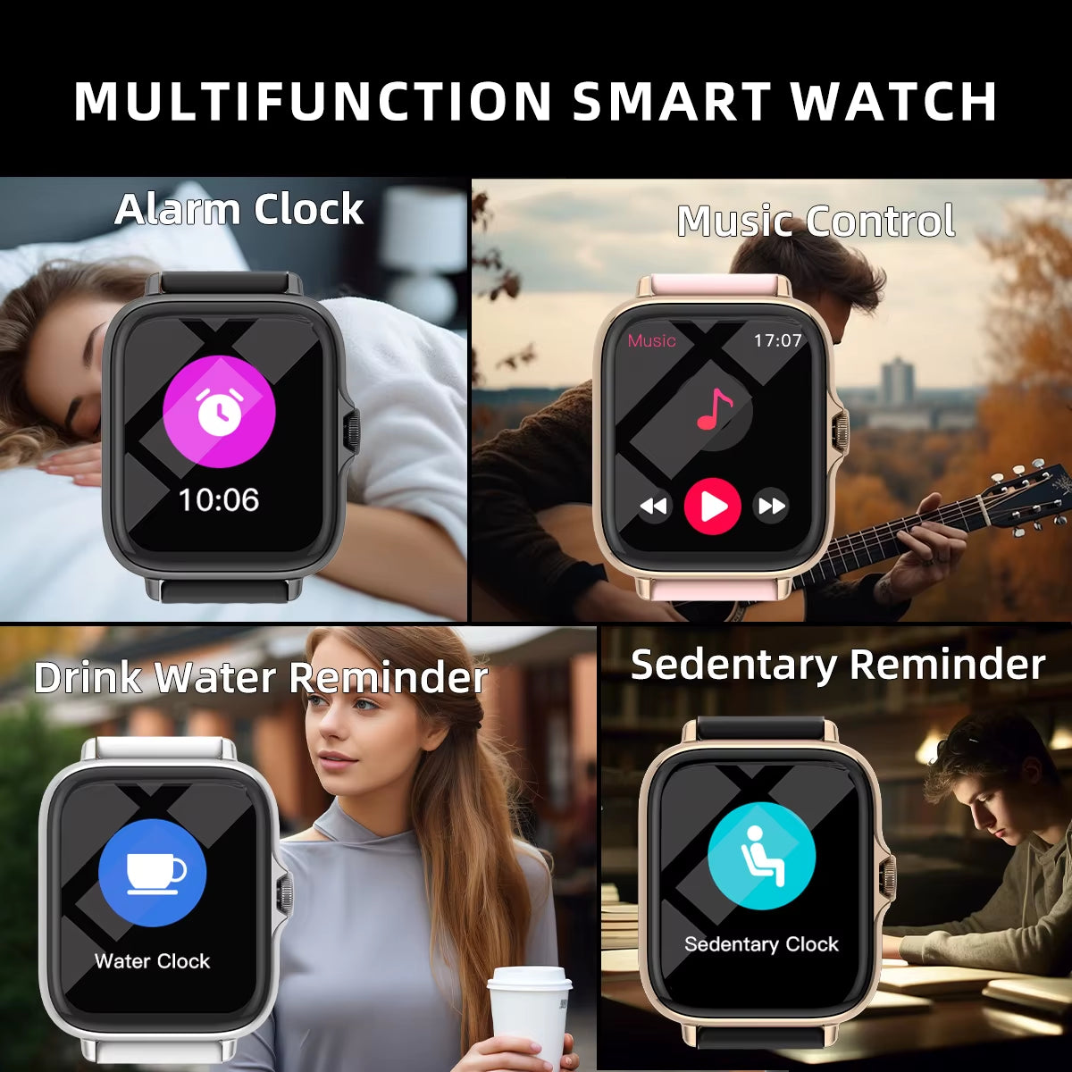SmartSync Pro™ – Next-Gen Bluetooth Smartwatch for Daily Health &amp; Call