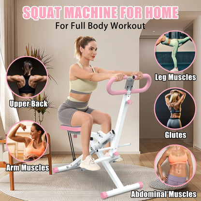 Foldable Squat Rodeo Core Exercise Machine