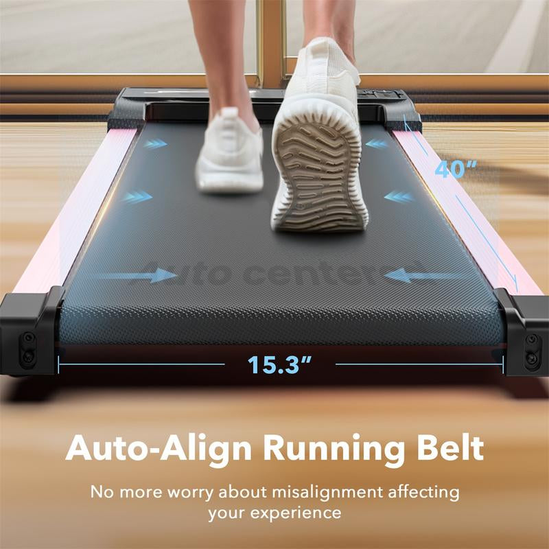 Incline Walking Pad Treadmill with Remote Control