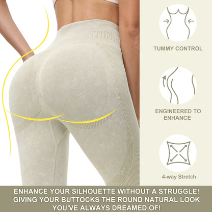 High Waist Knitted Butt-Lifting Yoga Pants