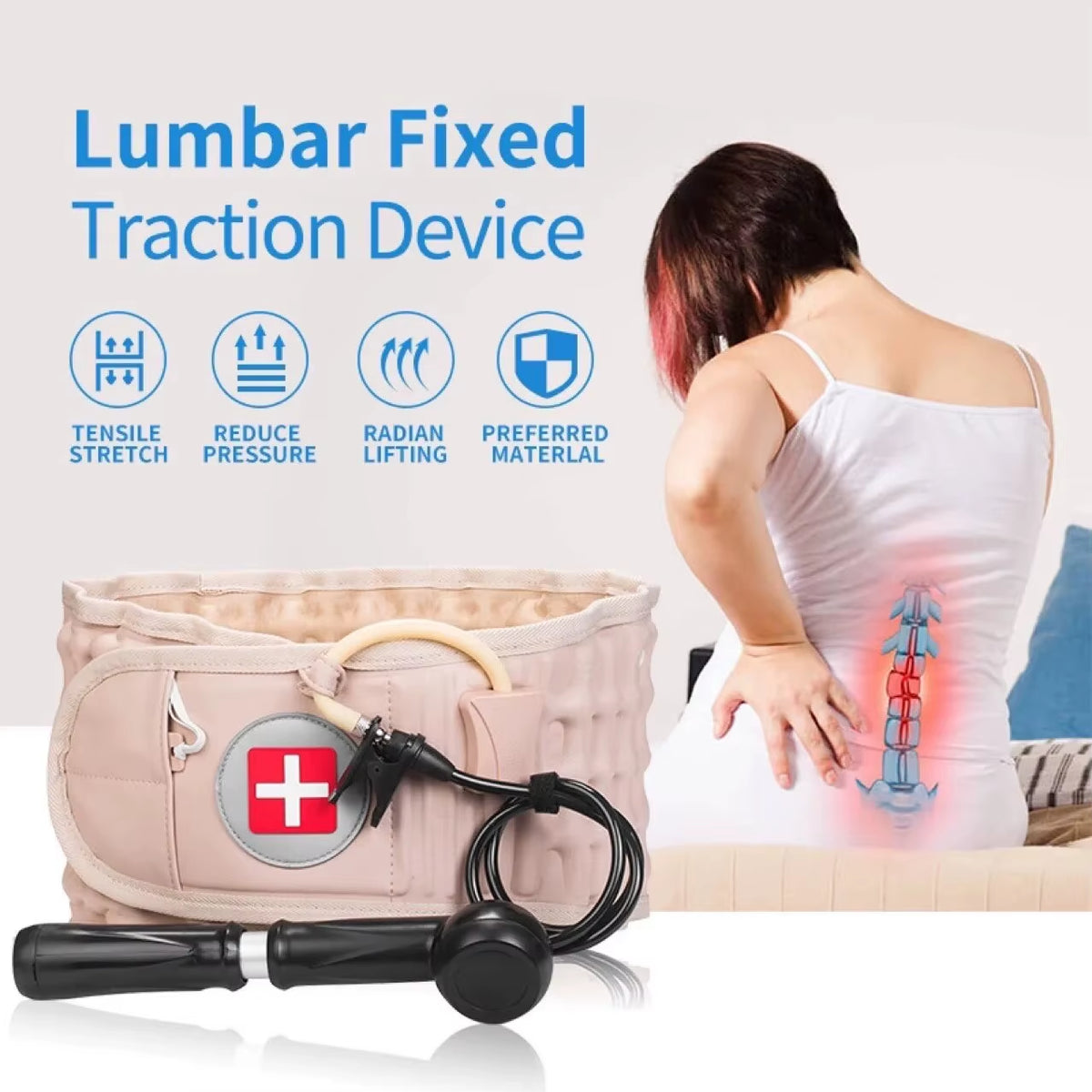 SpineAir Pro™ Inflatable Back Support Belt – Instant Relief, Total Support