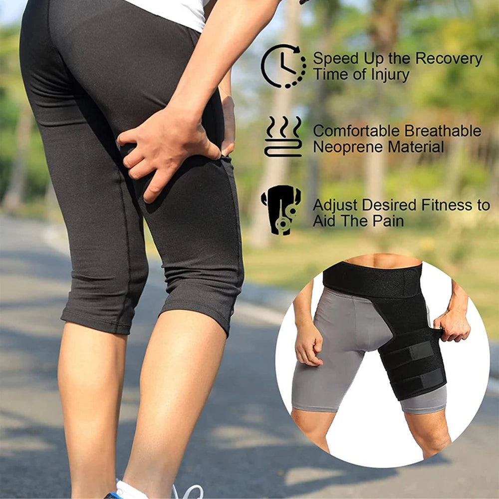 ReliefWrap Pro™ – Groin & Thigh Compression Support for Fast Recovery and Pain Relief