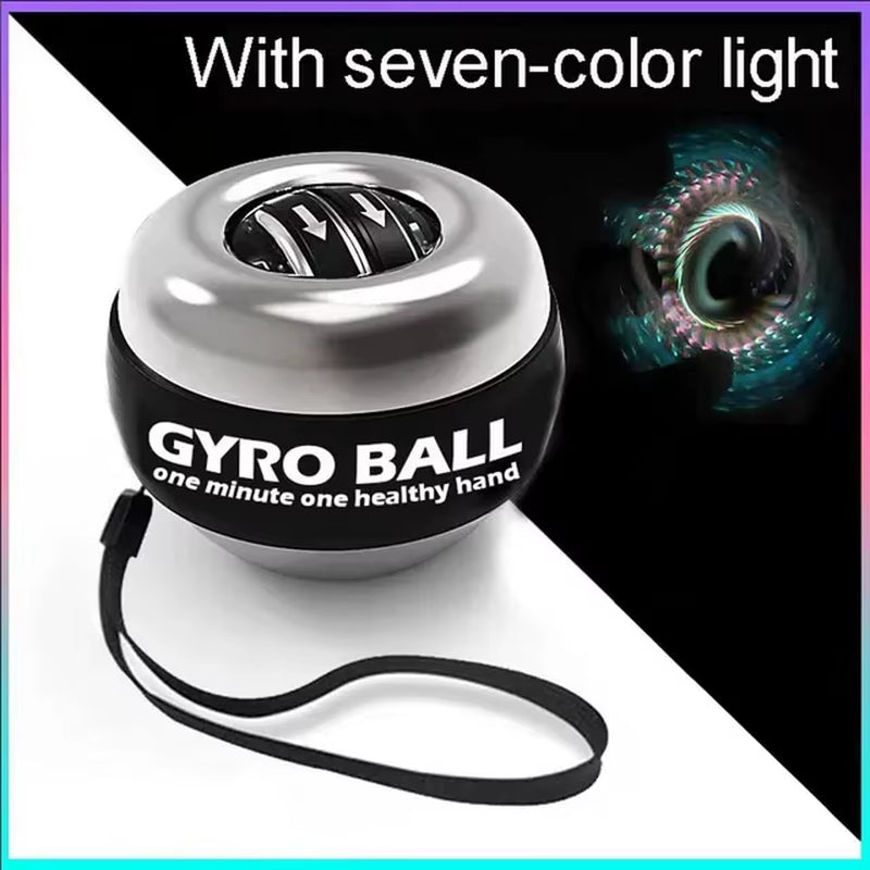 GyroForce™ LED Power Wrist Ball – Light Up Your Strength, Anywhere, Anytime