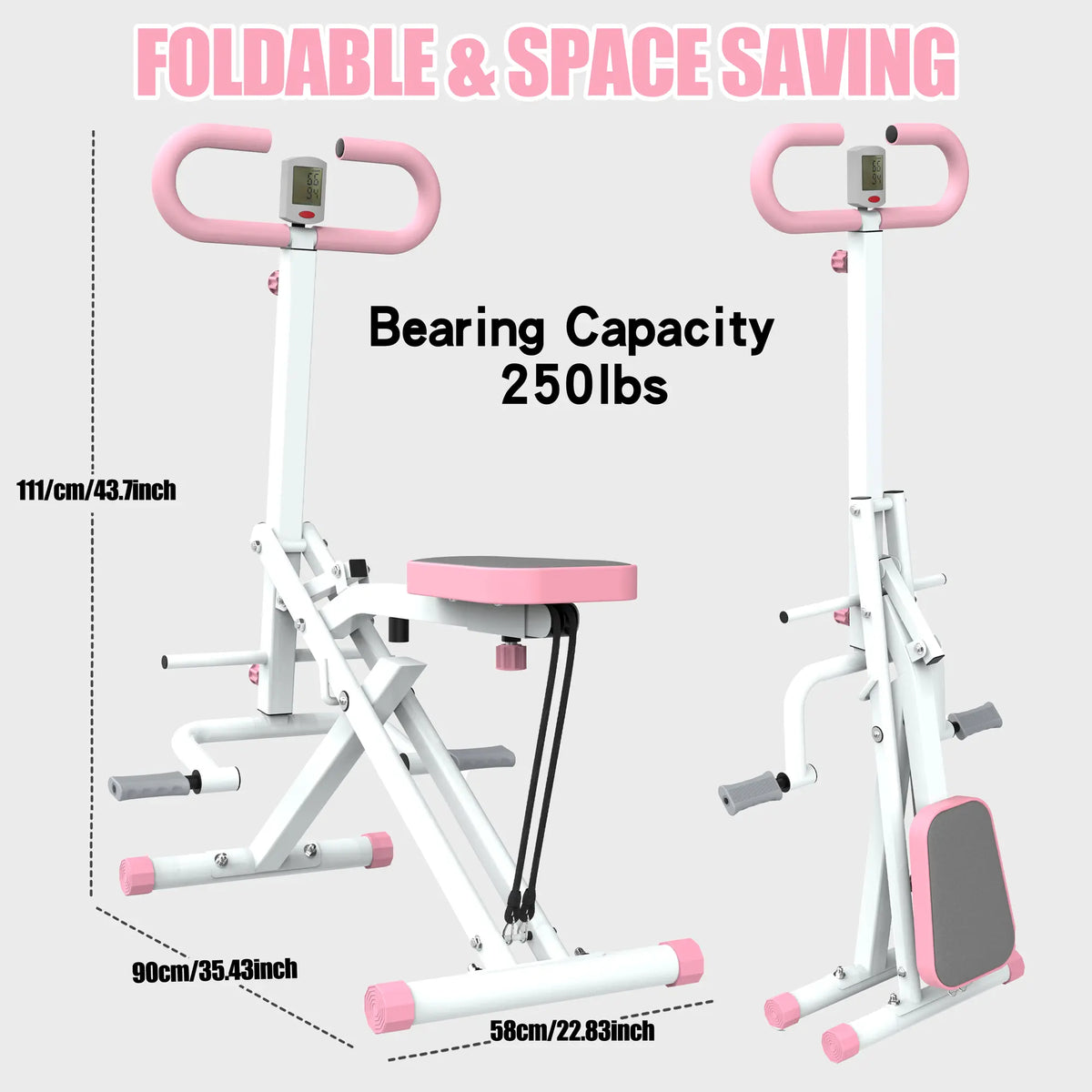 Foldable Squat Rodeo Core Exercise Machine