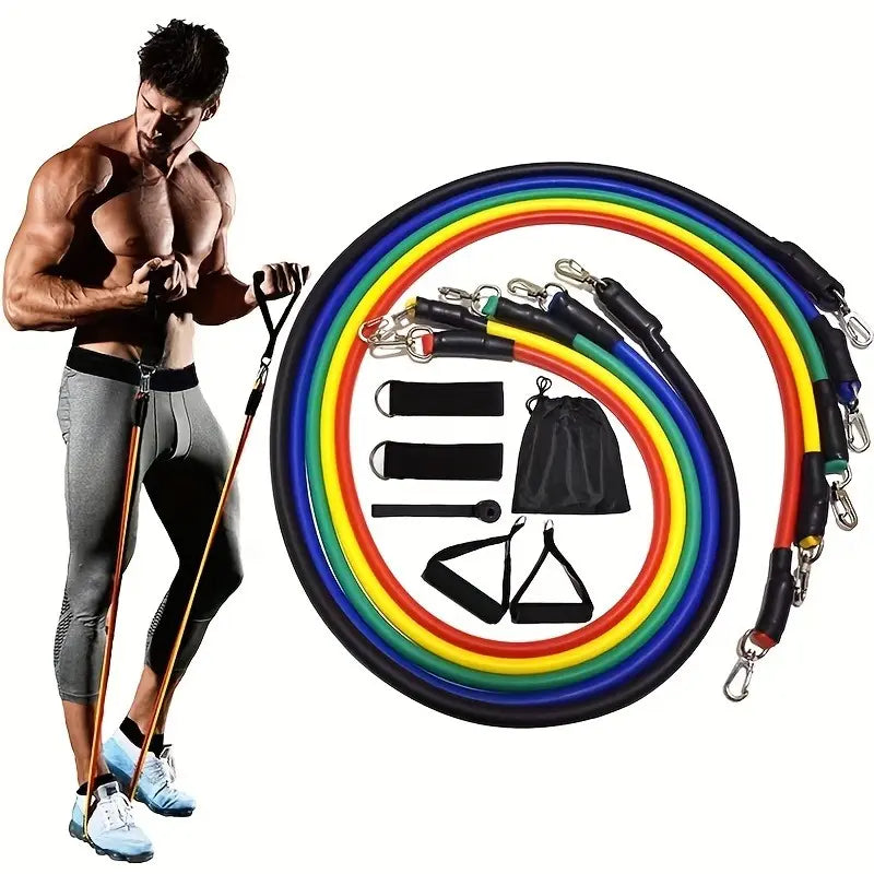 Multifunctional Resistance Band Kit with Carrying Pouch