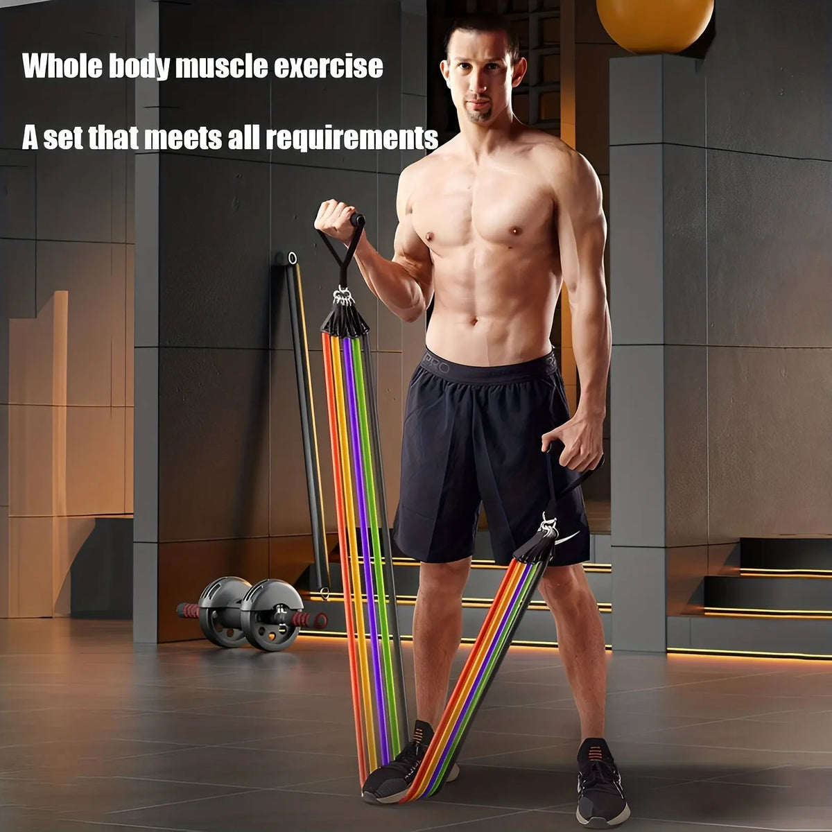 Multifunctional Resistance Band Kit with Carrying Pouch