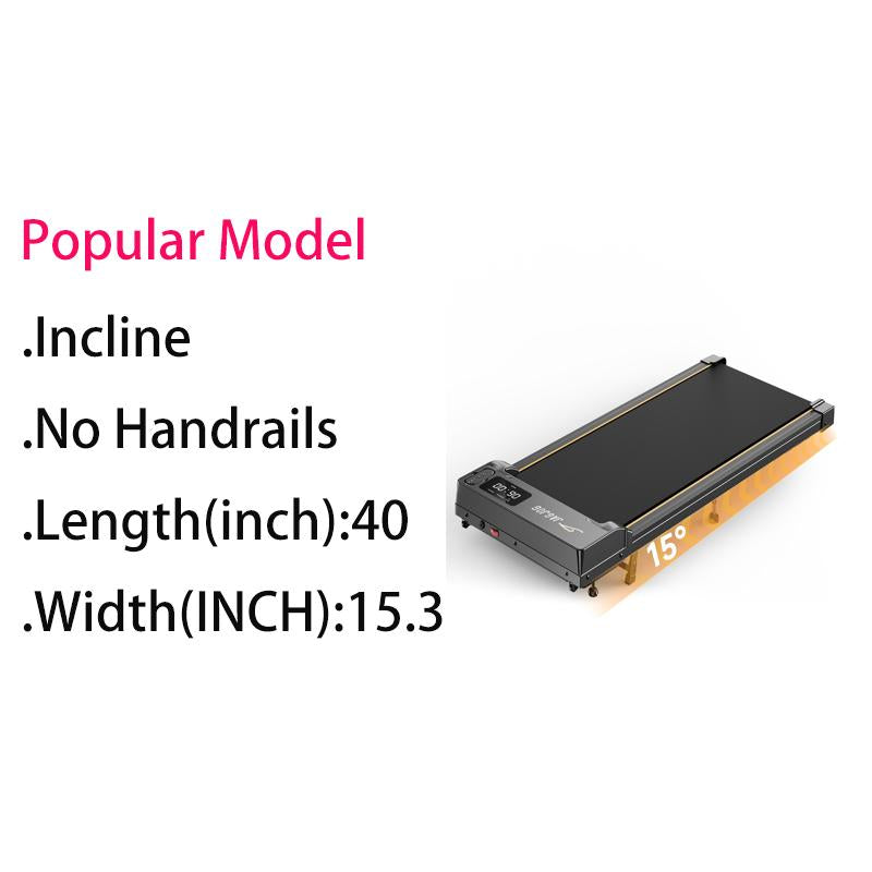 Incline Walking Pad Treadmill with Remote Control
