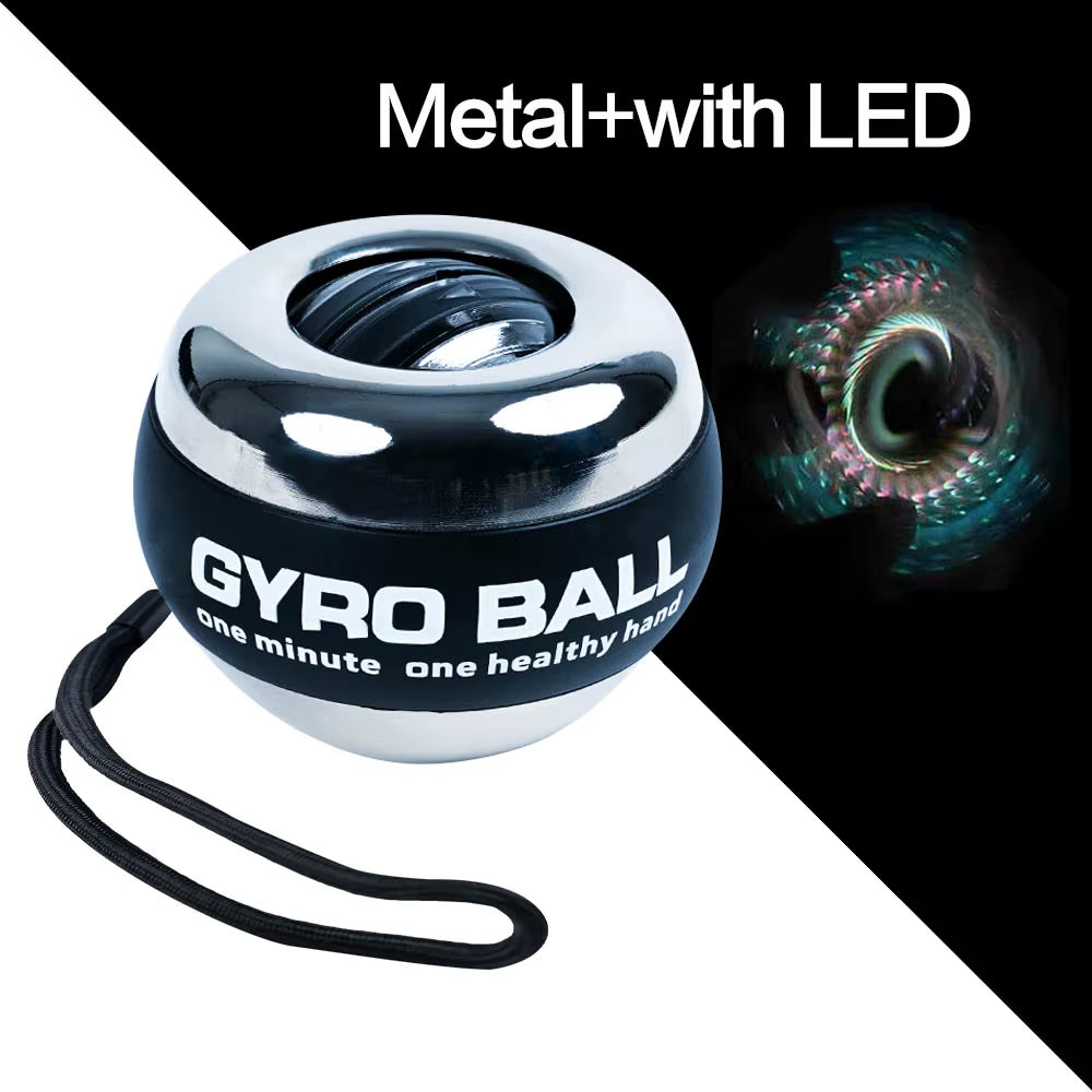 GyroForce™ LED Power Wrist Ball – Light Up Your Strength, Anywhere, Anytime