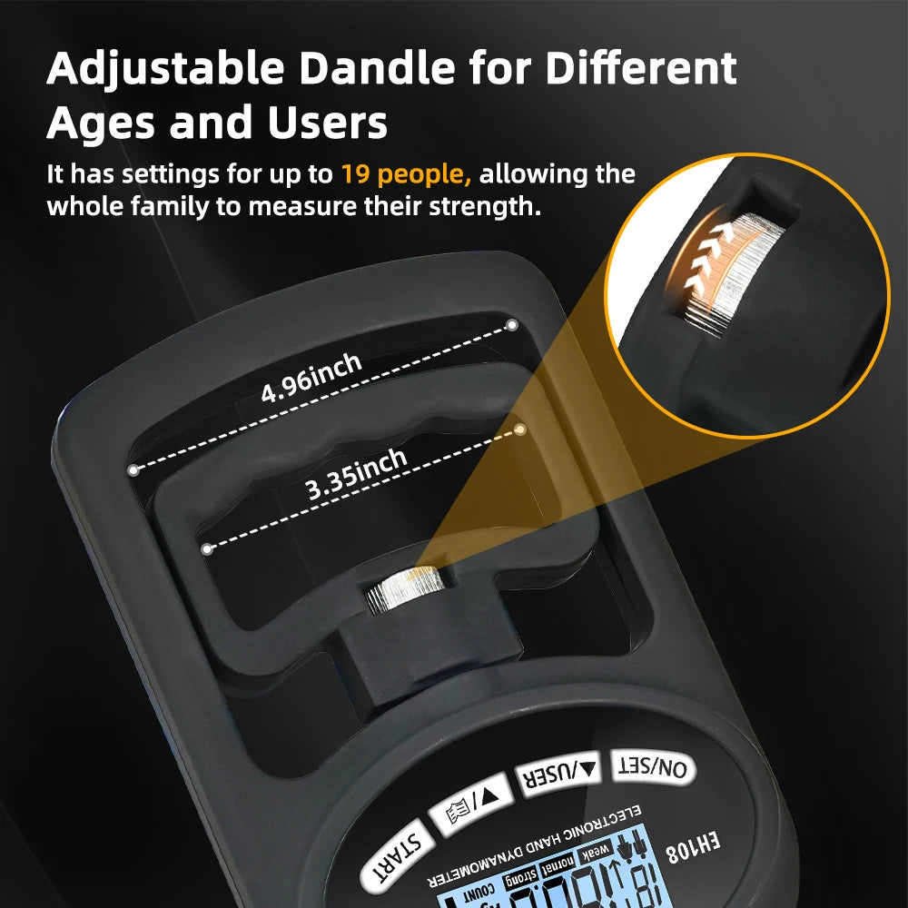 Hand Dynamometer Grip Strength Trainer - Electronic Hand Grip